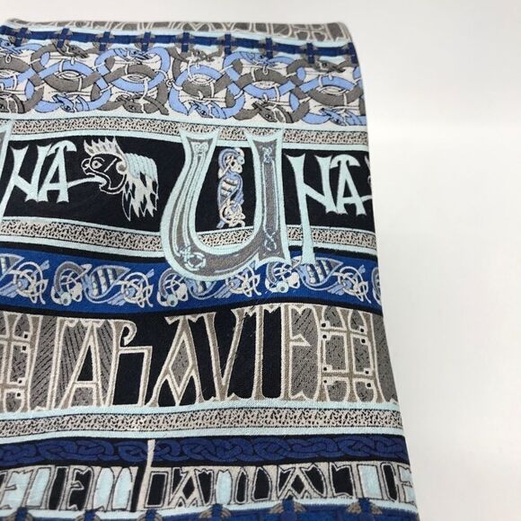 Traditional Craft Book of Kolls Silk Tie Blue - Picture 6 of 16